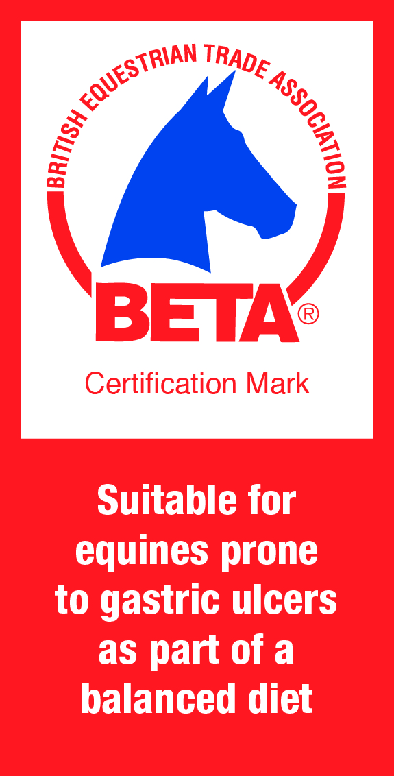 BETA EGUS approved feeds for horses prone to gastric ulcers