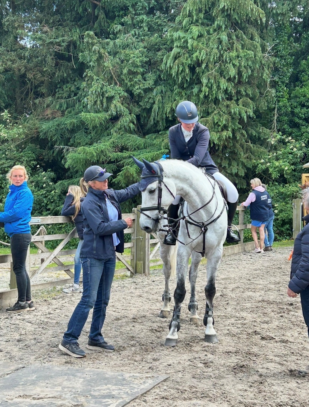 jesse rimmer with white horse 